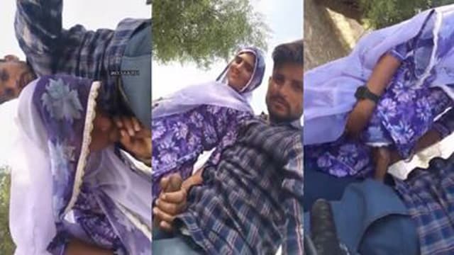 Desi Rajasthani Bhabhi – Outdoor Blowjob Hard